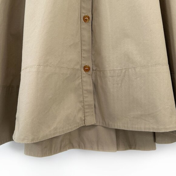 Bell By Alicia Bell Brown Gray Belted Mini Shirt Dress sz 0 - Picture 4 of 7